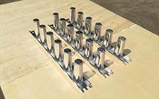 Molde para hacer paletas Vitaline de 6 carriles (acero inoxidable)